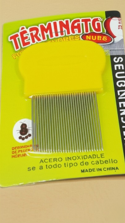 Multicolor Anti-Lice Hair Comb with Stainless Steel Micro-Grooved Teeth – Safe and Effective Lice and Nit Removal Comb | Reusable and Suitable for All Hair Types | Compact Size 9cm x 4cm (Random Color) image 3