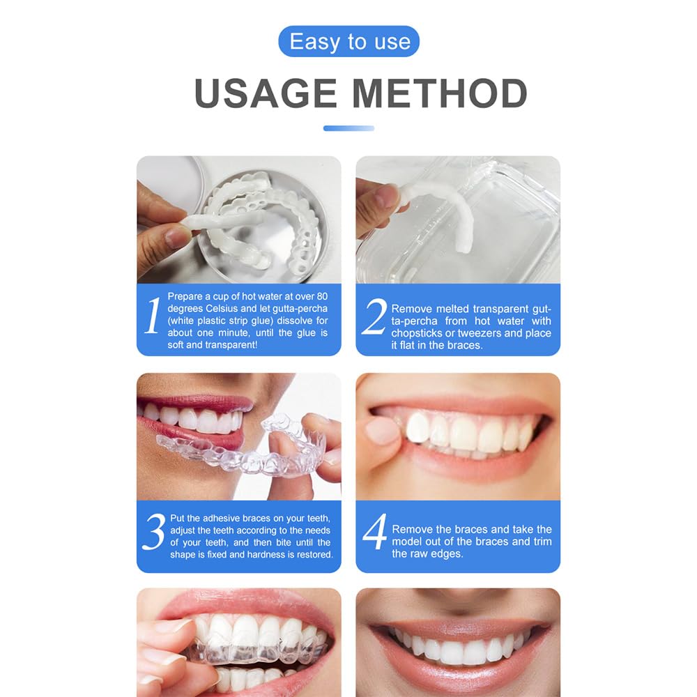 Snap-On smile for Beautiful Smiles Temporary Comfort Fit Whitening Instant Transformation for Men &amp; Women image 3