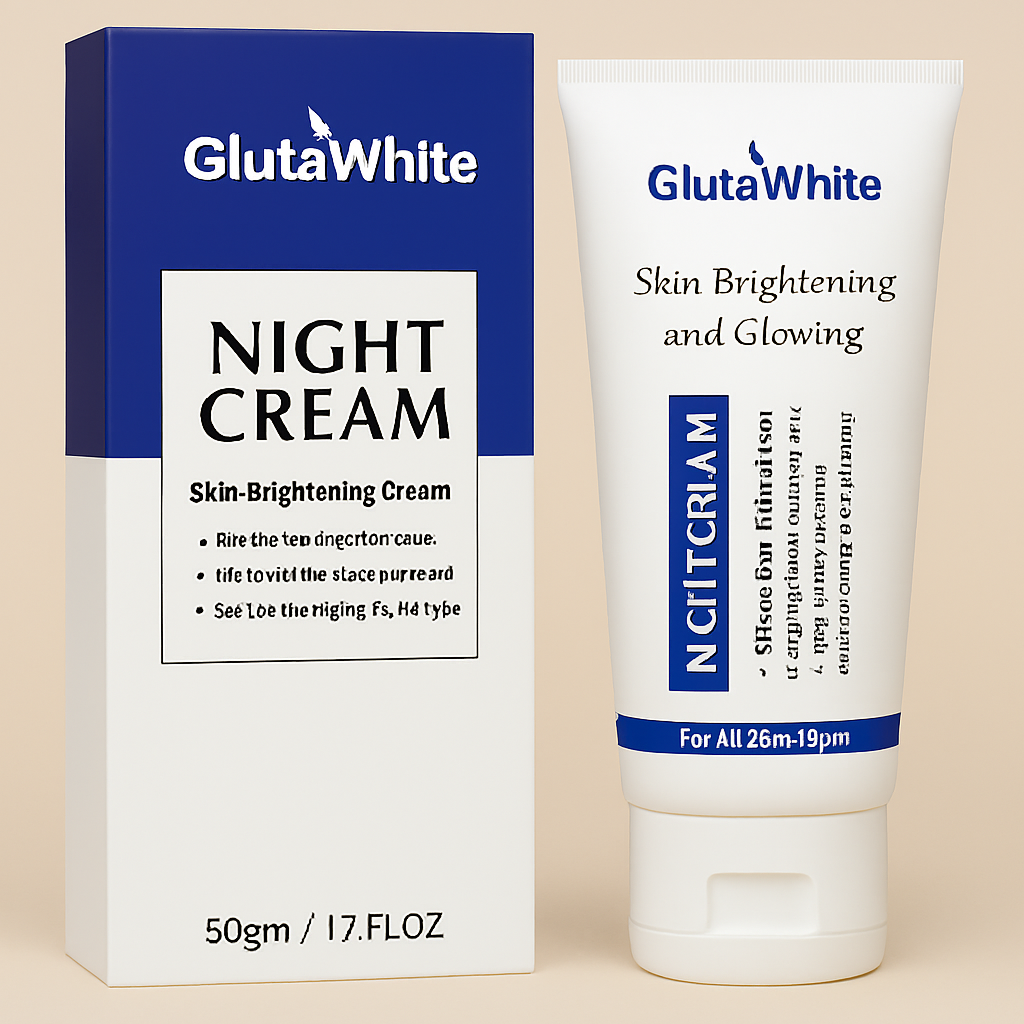 Gluta White Night Cream – Advanced Skin Brightening, Nourishing & Anti-Aging Formula (50ml) image 0