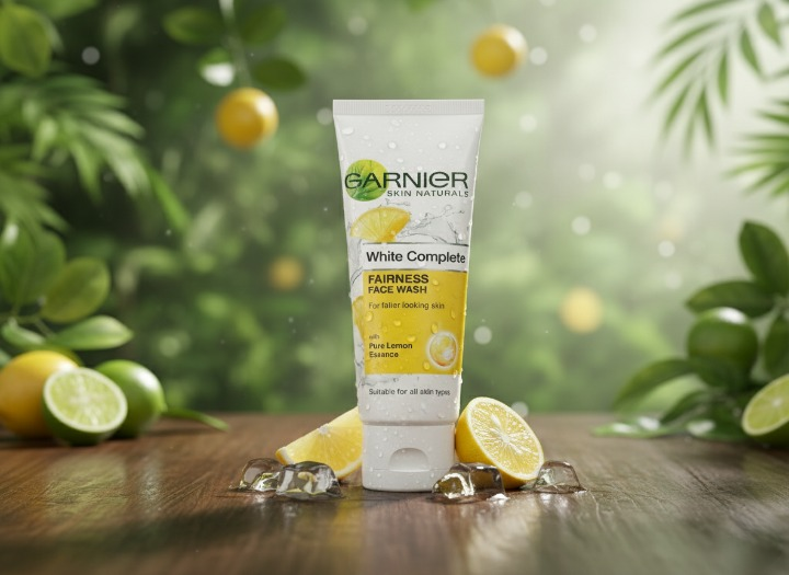 Garnier Pure Lemon Essence Face Wash – 100g Brightening Daily Cleanser for Fresh, Oil-Free &amp; Radiant Skin | Gentle Liquid Formula image 3
