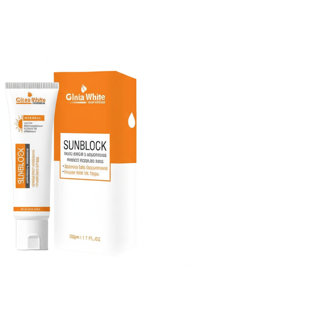 GlutaWhite Skin Brightening Sunblock SPF60 – Advanced UVA/UVB Protection, Oil-Free &amp; Long-Lasting Moisture image 0