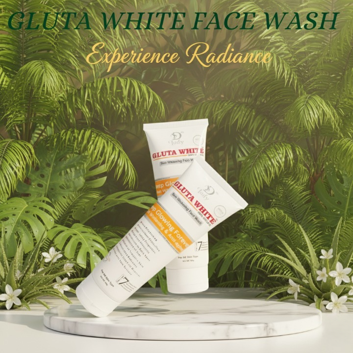 Gluta White 100% Natural Skin Whitening & Anti-Aging Face Wash 100g – Gentle Cleanser For Bright, Smooth & Youthful Skin image 0