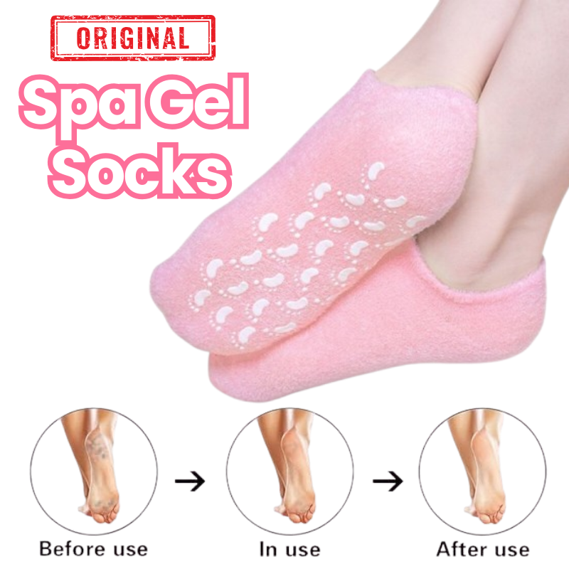 Reusable Silicone Spa Gel Socks For Dry Feet And Cracked Heel Treatment – Moisturizing Hydrating Softening And Skin Smoothing Overnight Foot Care image 2