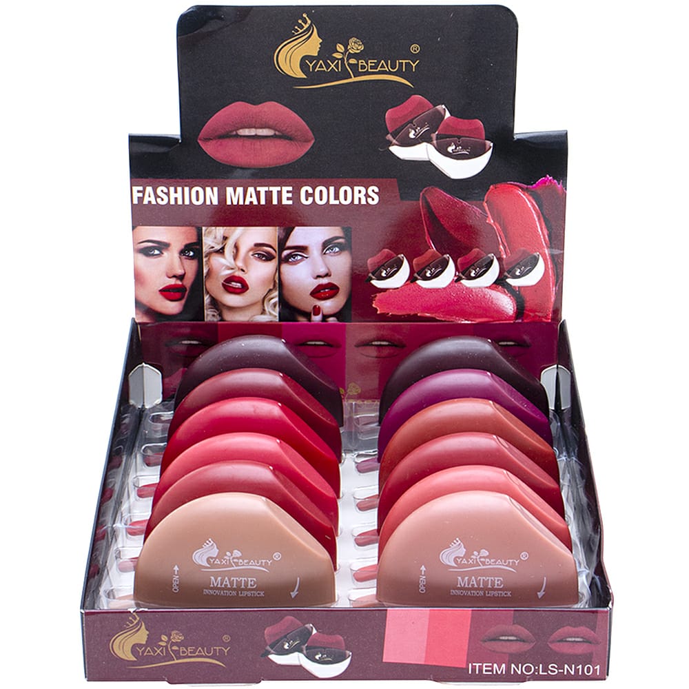 Yaxi Lip Design Solid Lipstick | Lead-Free, Easy Application &amp; Long-Lasting Finish - Lazy Lipstick | Lipstick For Girls image 0