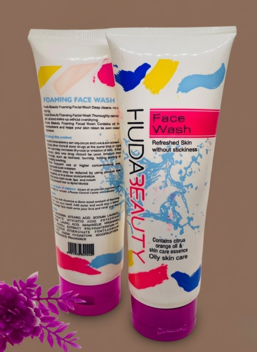 Huda Beauty Face Wash 100ml – Gentle Liquid Cleanser for Oily Skin, Deep Cleansing &amp; Refreshing Daily Skincare Formula image 3