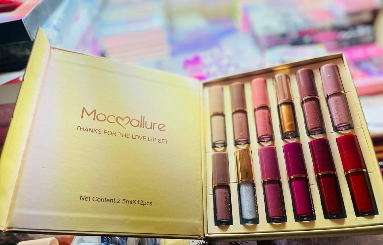 12 Pcs Mocallure Transparent Clear Lip Gloss | High Pigment Lipgloss Set | Best Quality Lipgloss Set image 2