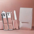 4-in-1 Professional Manicure Set – Stainless Steel Nail Care Kit with Nail Clippers, Nail File &amp; Dead Skin Fork (Random Color) image 0