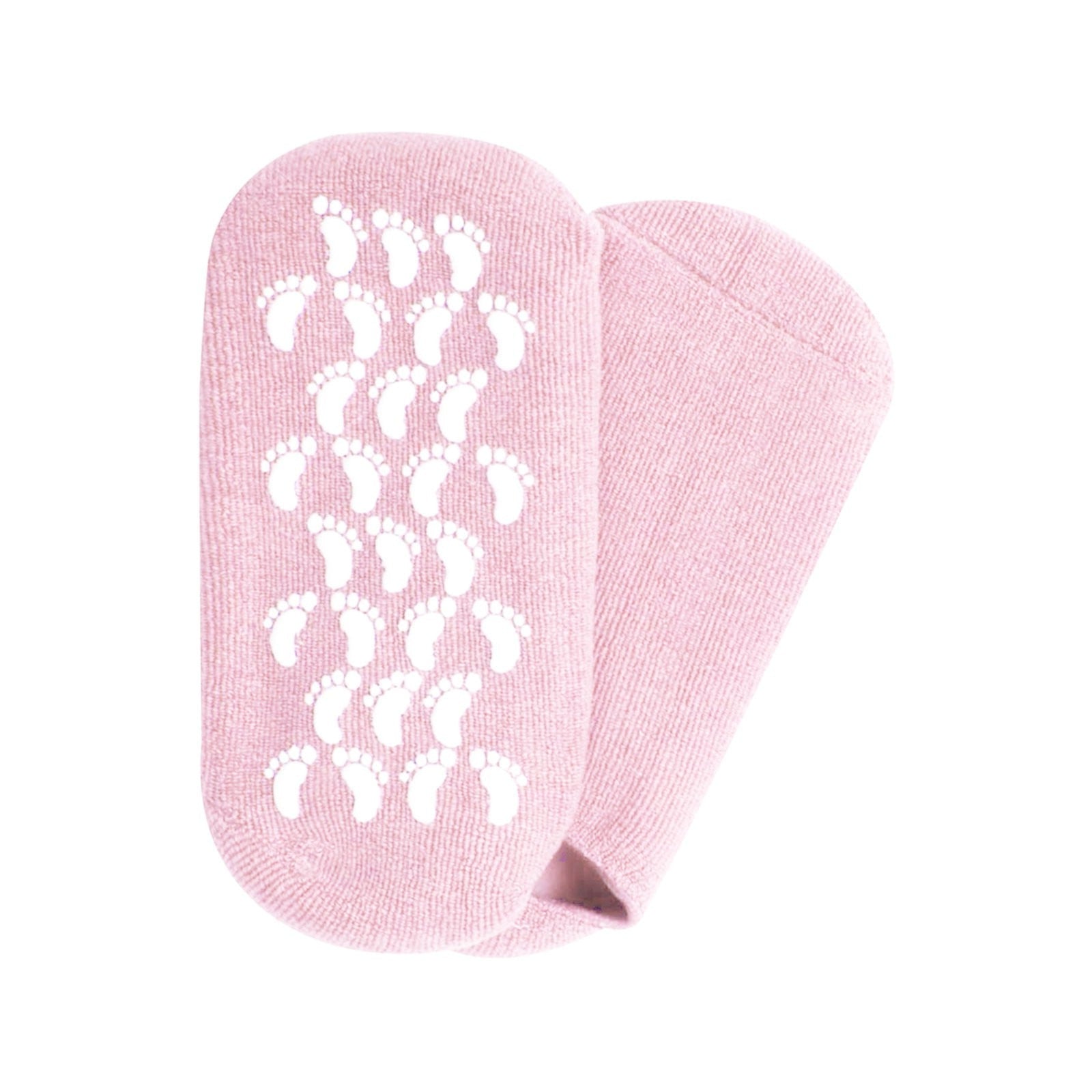 Reusable Silicone Spa Gel Socks For Dry Feet And Cracked Heel Treatment – Moisturizing Hydrating Softening And Skin Smoothing Overnight Foot Care image 3
