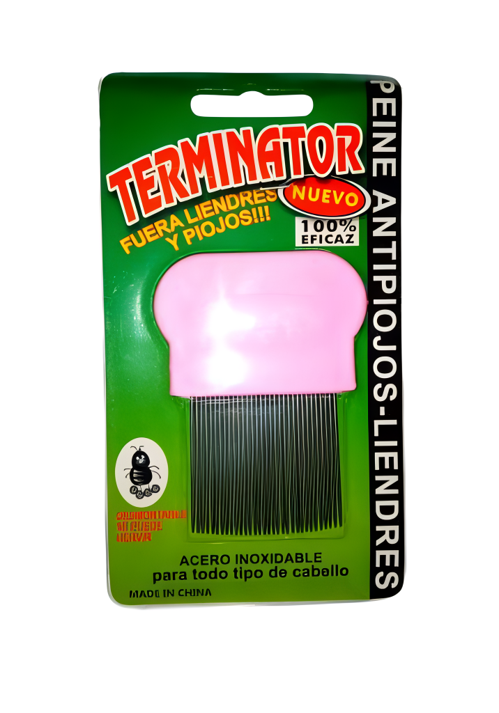 Multicolor Anti-Lice Hair Comb with Stainless Steel Micro-Grooved Teeth – Safe and Effective Lice and Nit Removal Comb | Reusable and Suitable for All Hair Types | Compact Size 9cm x 4cm (Random Color) image 2