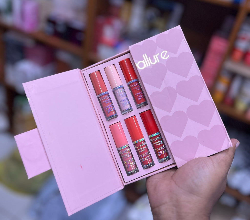 Mocallure 12-Piece High Pigment Lip Gloss Set | Rich &amp; Vibrant Shades – Pink, Red, Peach, Nude &amp; Maroon | Smooth Liquid Texture, Long-Lasting Shine for Any Occasion image 1