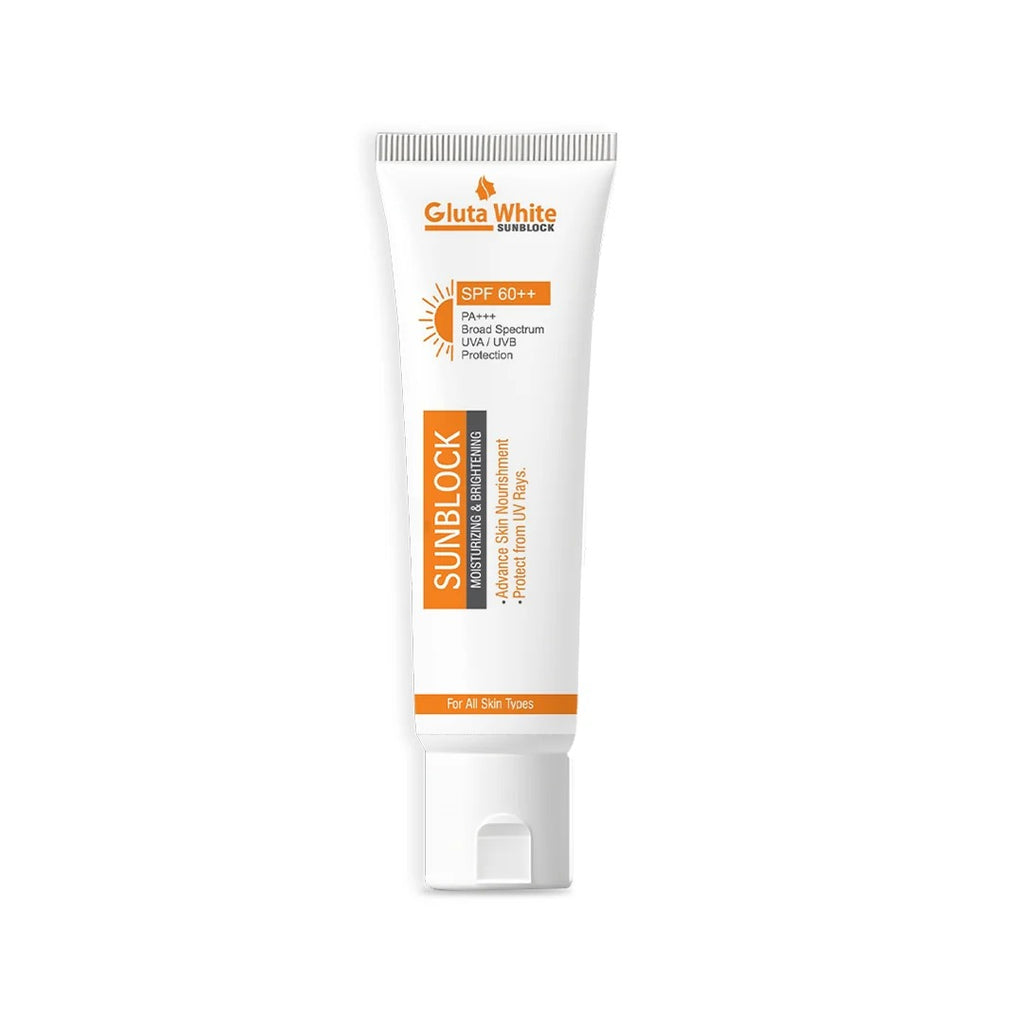 GlutaWhite Skin Brightening Sunblock SPF60 – Advanced UVA/UVB Protection, Oil-Free &amp; Long-Lasting Moisture (60gm) image 4