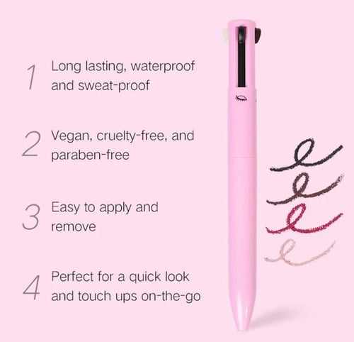 4-in-1 Makeup Pen (Eye Liner, Brow Liner, Lip Liner, &amp; Highlighter)Touch Up image 1