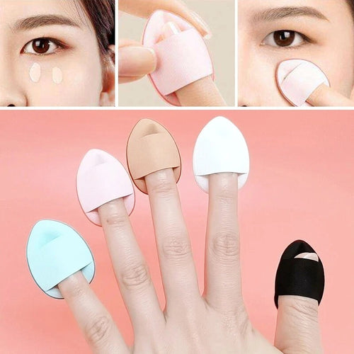 12pcs Mini Finger Powder Puff Set Air Cushion Sponge Concealer Foundation Makeup image 0