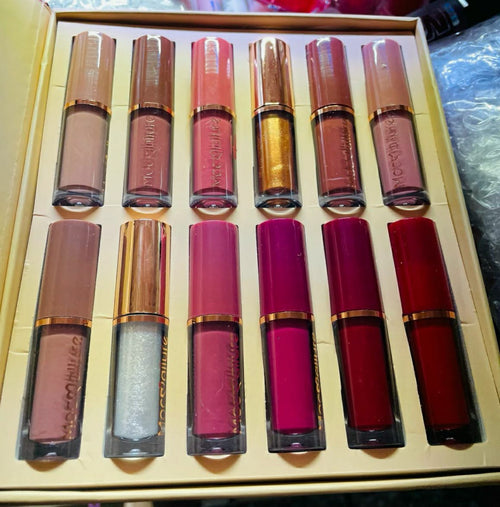 12 Pcs Mocallure Transparent Clear Lip Gloss | High Pigment Lipgloss Set | Best Quality Lipgloss Set image 0