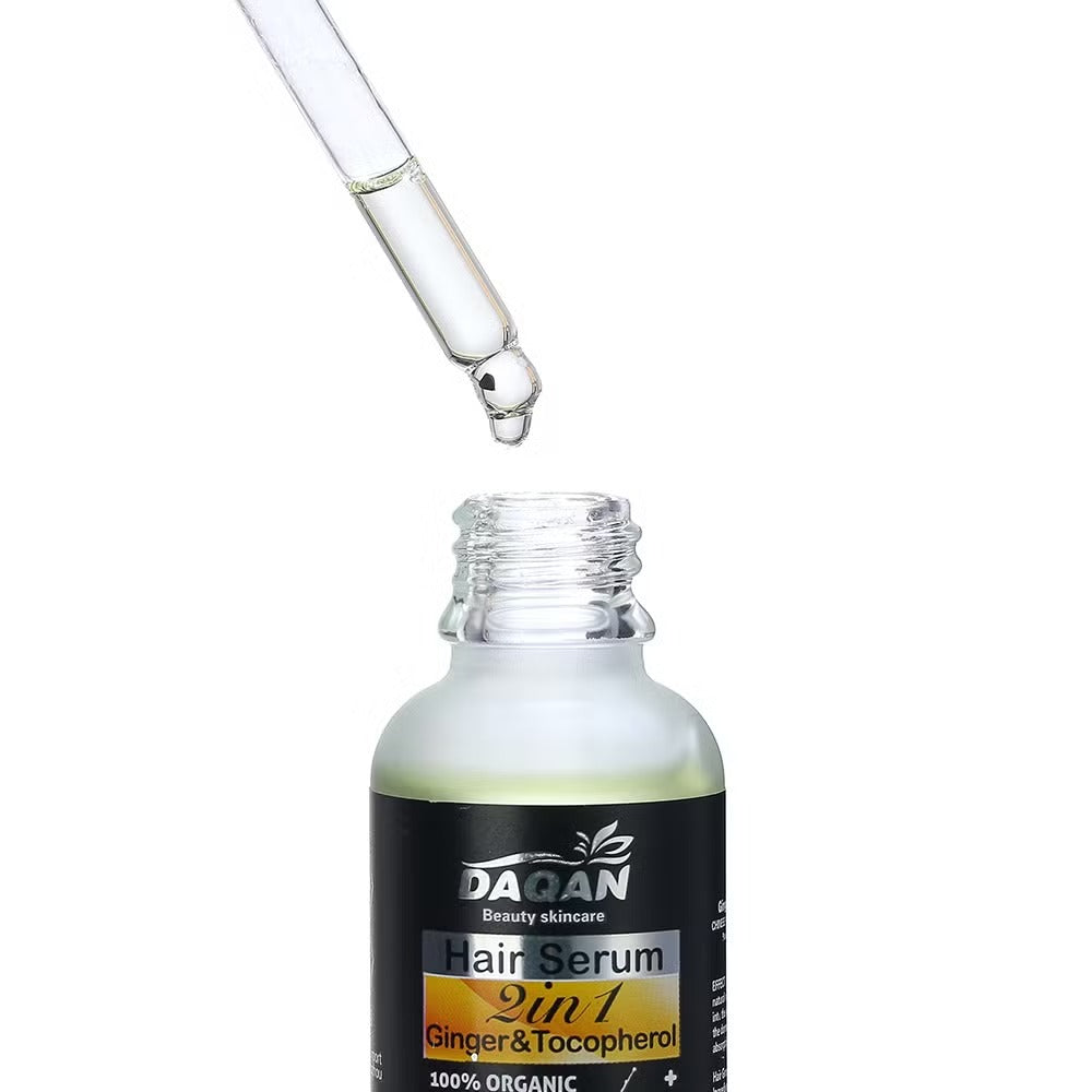 Anti Hair Loss Serum 2 in 1 Natural Hair Fall Serum Ginger and Tocopherol Hair Growth Essence Oil Hair Care Serum | Hair Loss Treatment for Men &amp; Women | image 4