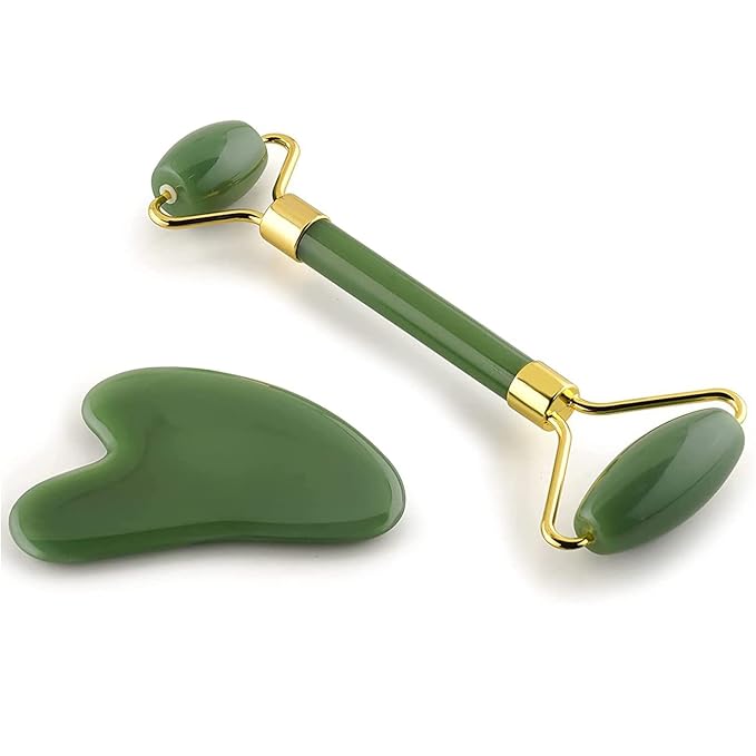 Combo pack Marble Jade Roller WITH STONE   MARBLE  | Ice Roller Facial Massage | Derma Roller [Pack of 3] image 0