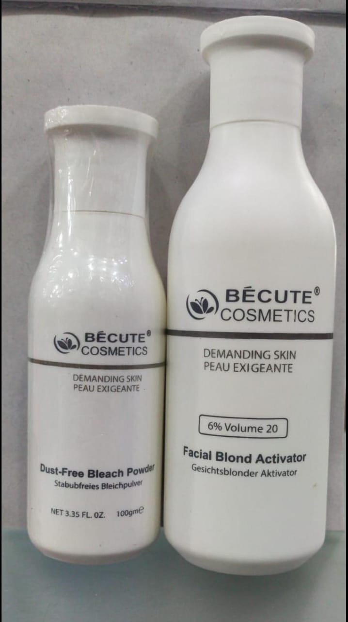 Becute skin polish set - Becute Bleach Powder &amp; Facial Blonde Activator image 1