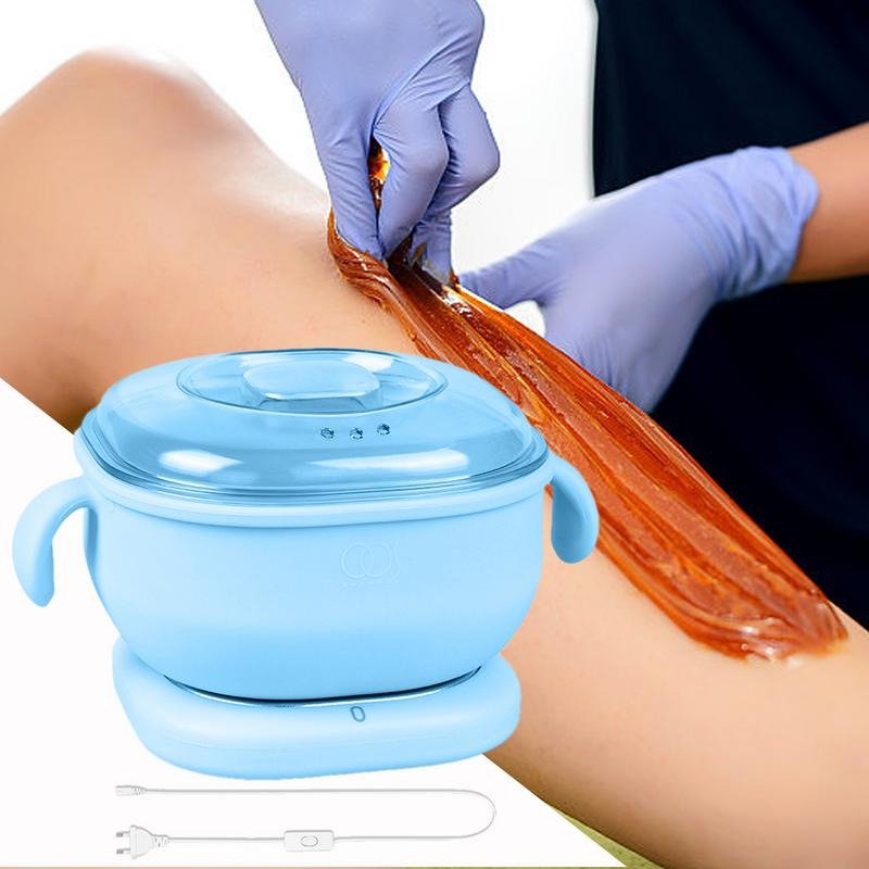 Portable Foldable 400ML Silicone Wax Warmer – Travel-Friendly Hair Removal Heater for Body &amp; Spa Use |Random Color image 2