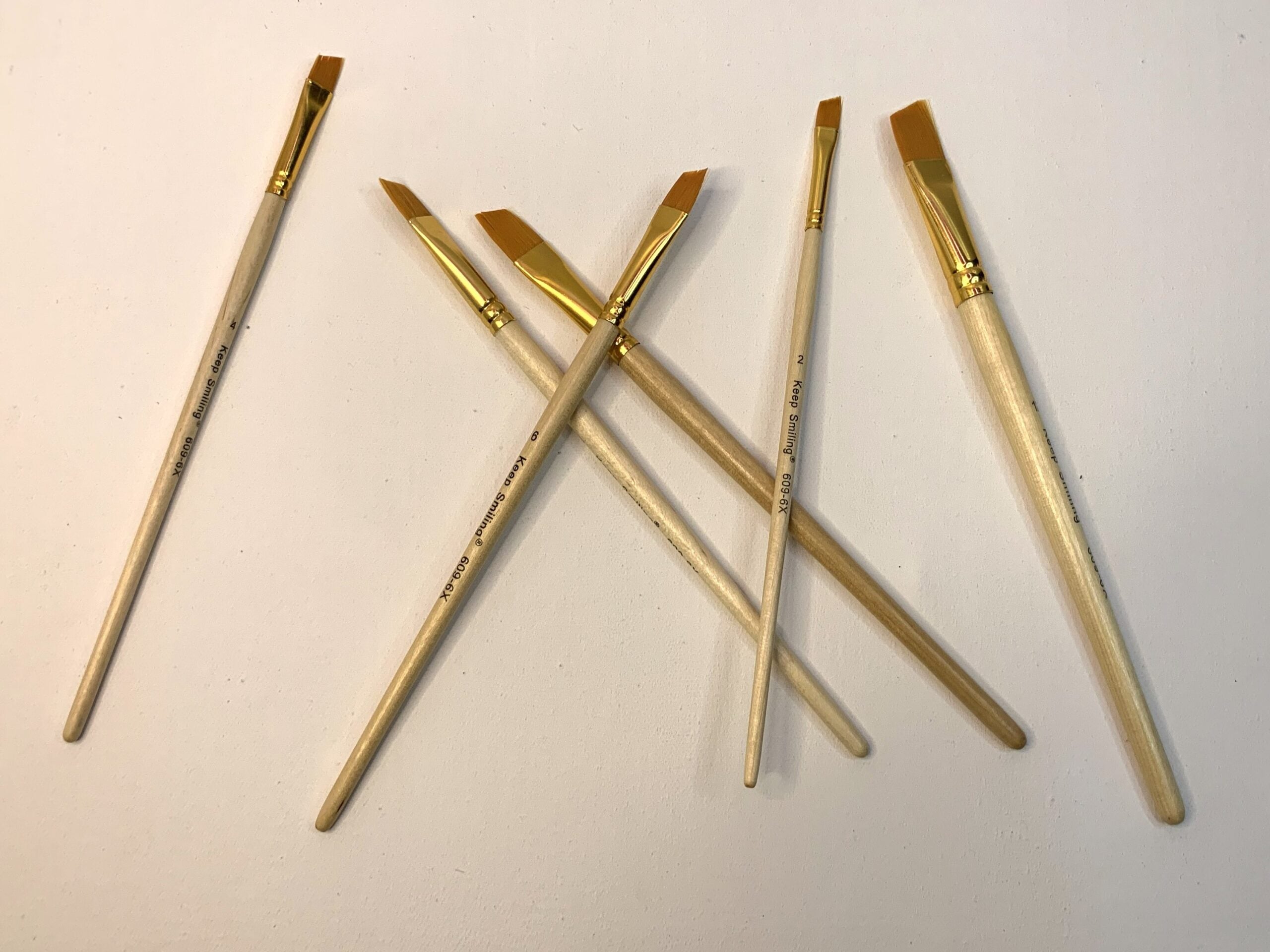 Pack of 6 Professional Angular Brush Set for Artists – Wooden Handle &amp; Ultra-Soft Tapered Bristles | Multi-Purpose Brushes for Painting, Designing, Calligraphy &amp; Craft | Ideal for Acrylic, Oil &amp; Watercolors image 2