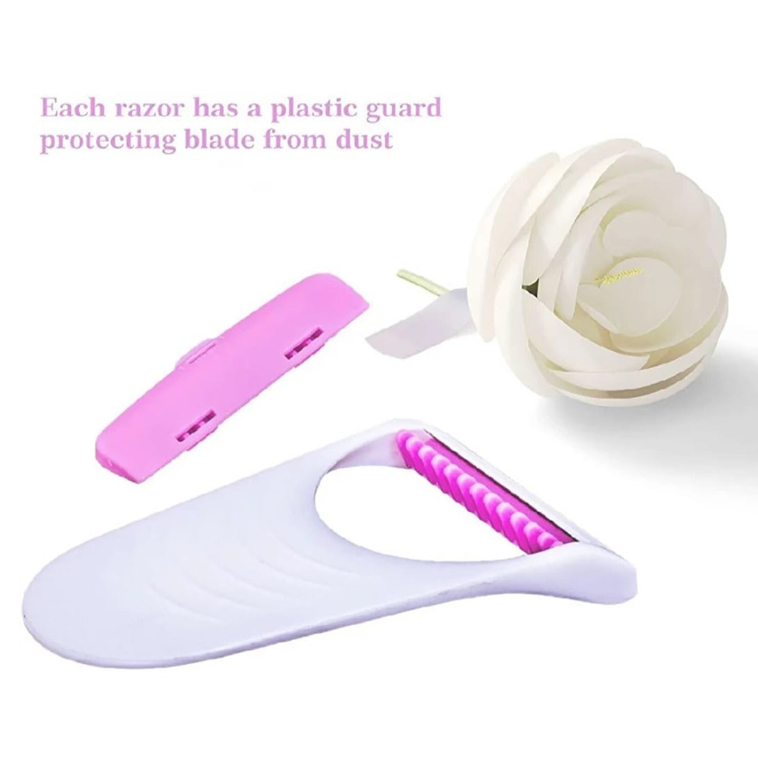 Safit Shave Body Razor Pack of 6 – White & Pink Disposable Razors for Women, Soft Blades Hair Remover for Smooth & Gentle Shaving image 1
