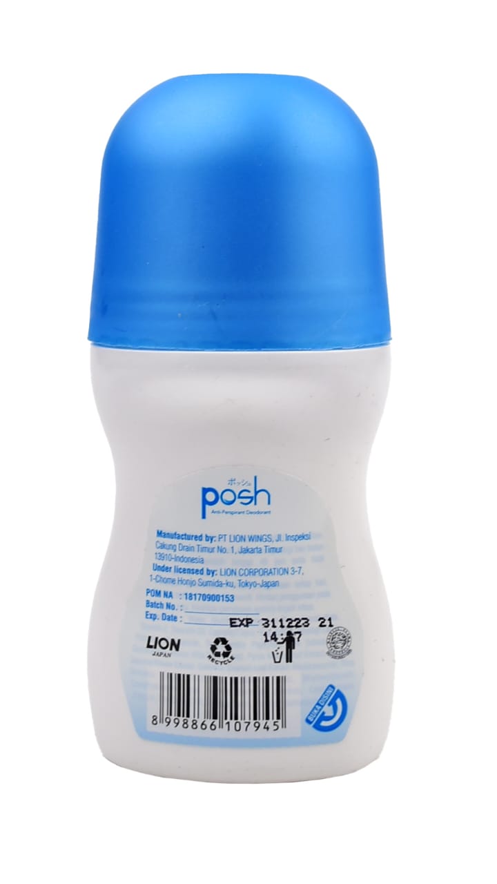 Posh Anti-Stain Roll-On Deodorant – 48HR Sweat &amp; Odor Protection, Anti-Perspirant for All-Day Freshness – 50ml image 4