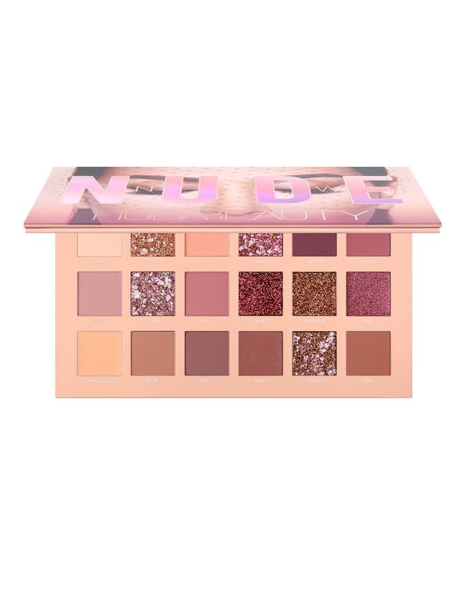18 Shade Pearlescent Shimmer - Matte Waterproof NUDE Eyeshadow Palette image 2