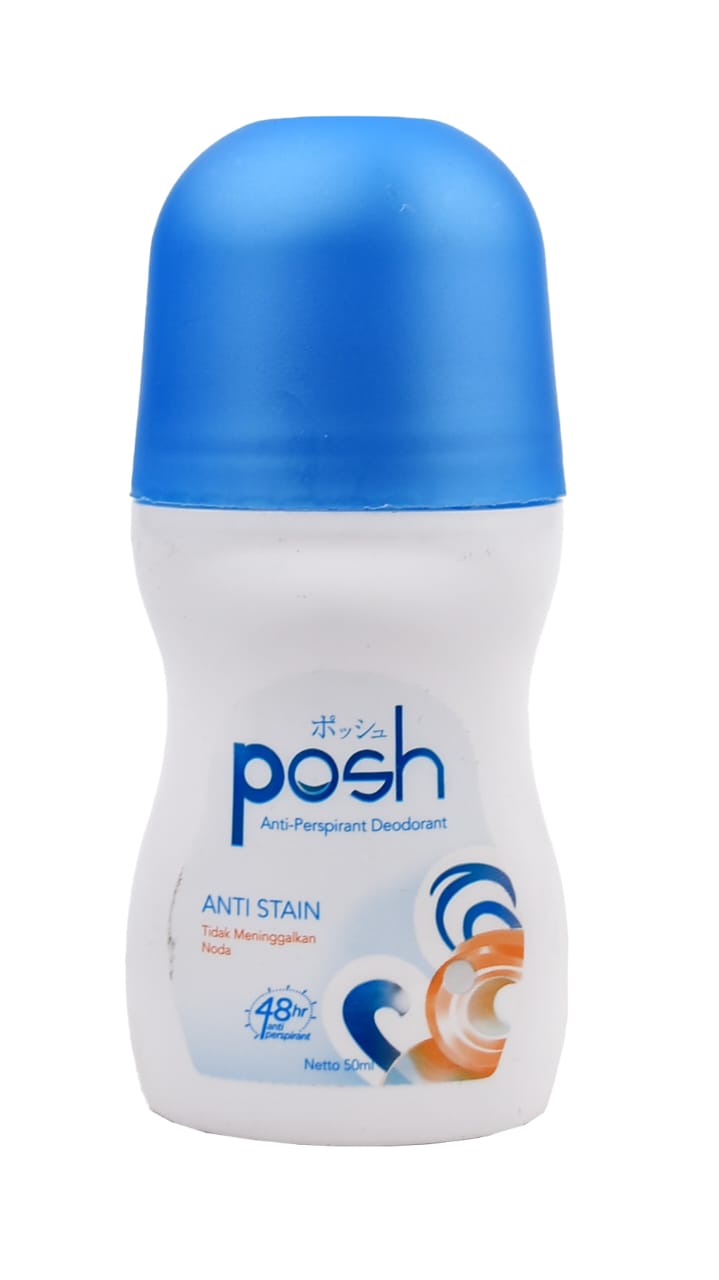 Posh Anti-Stain Roll-On Deodorant – 48HR Sweat &amp; Odor Protection, Anti-Perspirant for All-Day Freshness – 50ml image 3