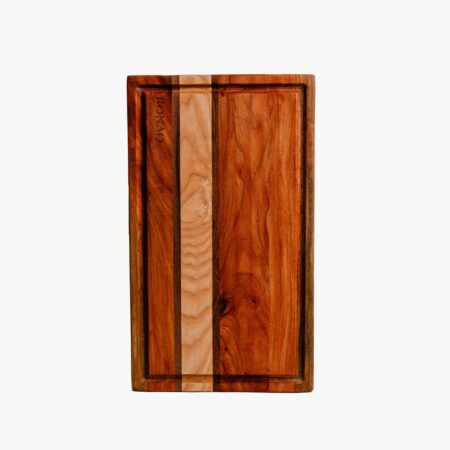 Oak Walnut Neem Stripes Edge-Grain Cutting Board