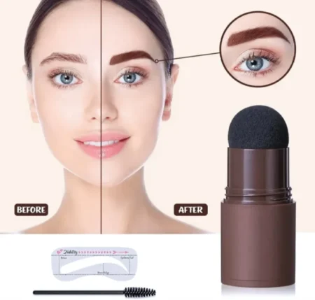 Dual-Use Eyebrow Stamp and Hairline Shading Powder – Instant Fill & Define