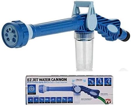 Ez Jet Water Canon 8 In 1 Turbo Water Spray – For Car & Bike Washing, Gardening - Best Quality Water Spray ( Random Color )