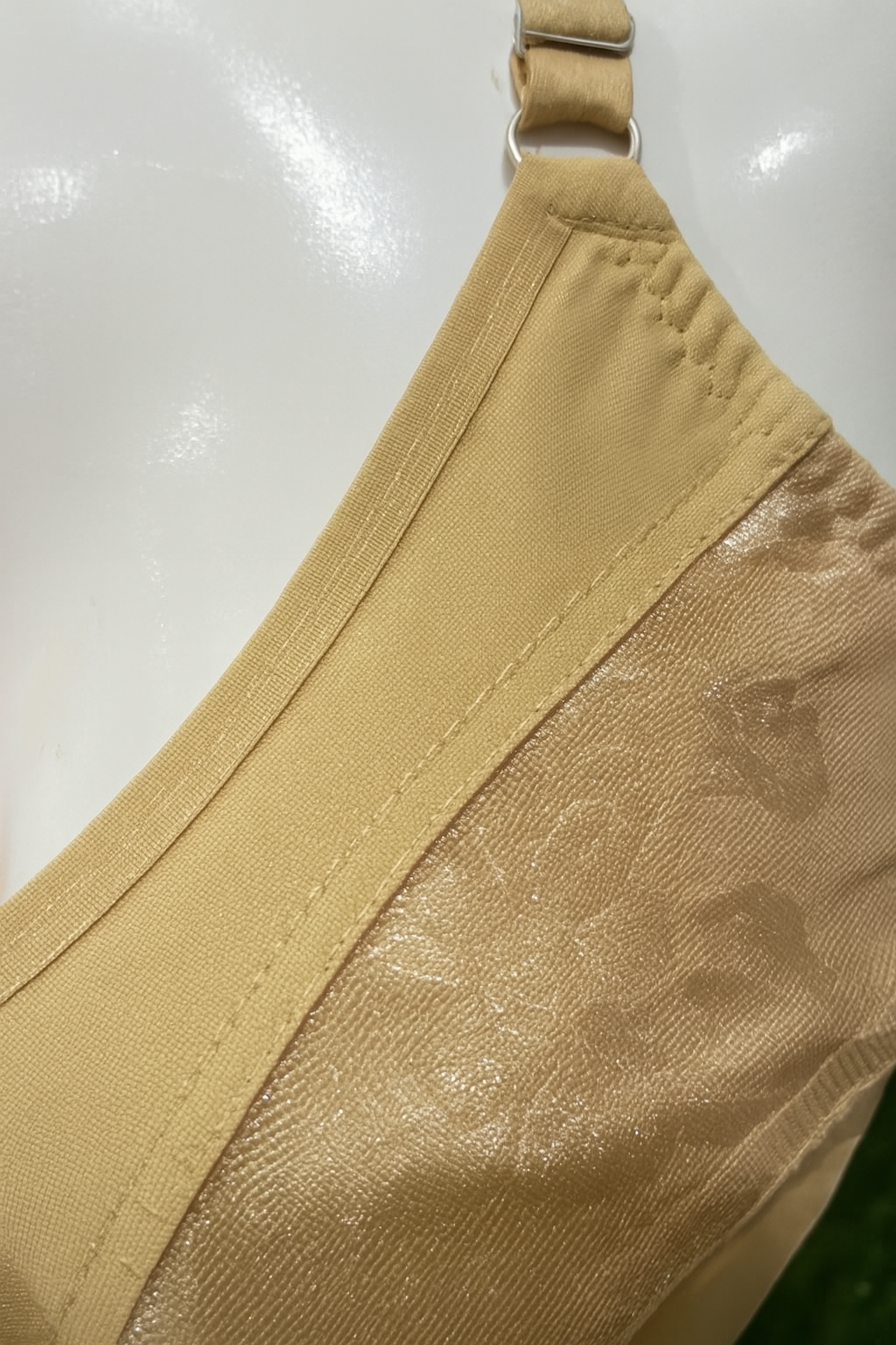 Half Jali Jersi Bra – Comfortable Everyday Wear with Floral Design | Skin Color - Image 3