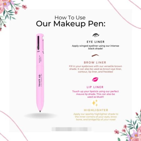 4-in-1 Makeup Pen (Eye Liner, Brow Liner, Lip Liner, & Highlighter)Touch Up