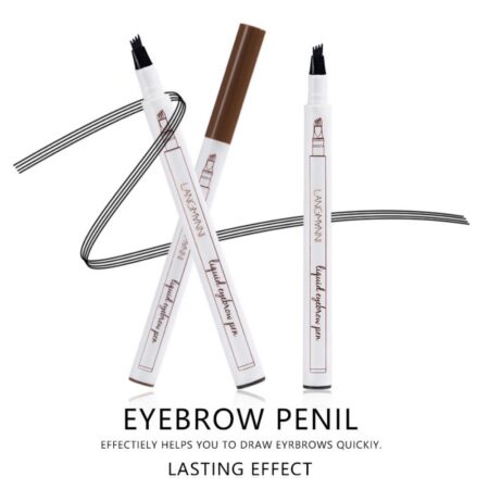 4 Tip Waterproof Eyebrow Pen | Waterproof Tattoo Tint Fine Sketch Liquid Eyebrow Pencil | Createsur Natal Makeup Effect