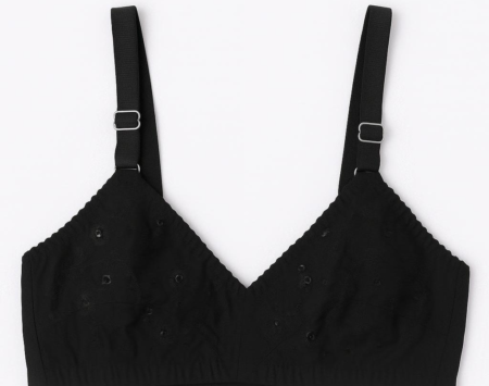 Cotton Sada Bra Pack of 3 – Mehroon, Black & Skin Color | Comfortable 3 Hook Non-Padded Bra for Women