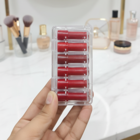 GR Romantic Love Matte Lip Gloss Set – 6 Pcs Rich Red & Maroon Shades, Smooth Velvety Finish, Long-Lasting Color, Comfortable & Elegant Everyday Wear