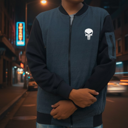 New Winter Collection Printed Zipper Jacket for Men & Boys – French Fleece, Premium Quality, Stylish, Warm & Comfortable Winter Wear (M, L, XL)