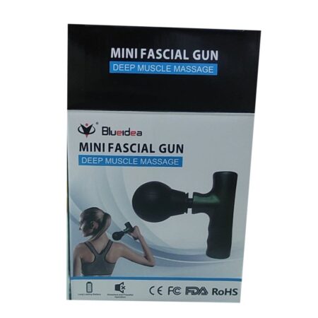 Black Mini Fascial Gun – Portable Deep Muscle & Face Massager for Gym and Home Use