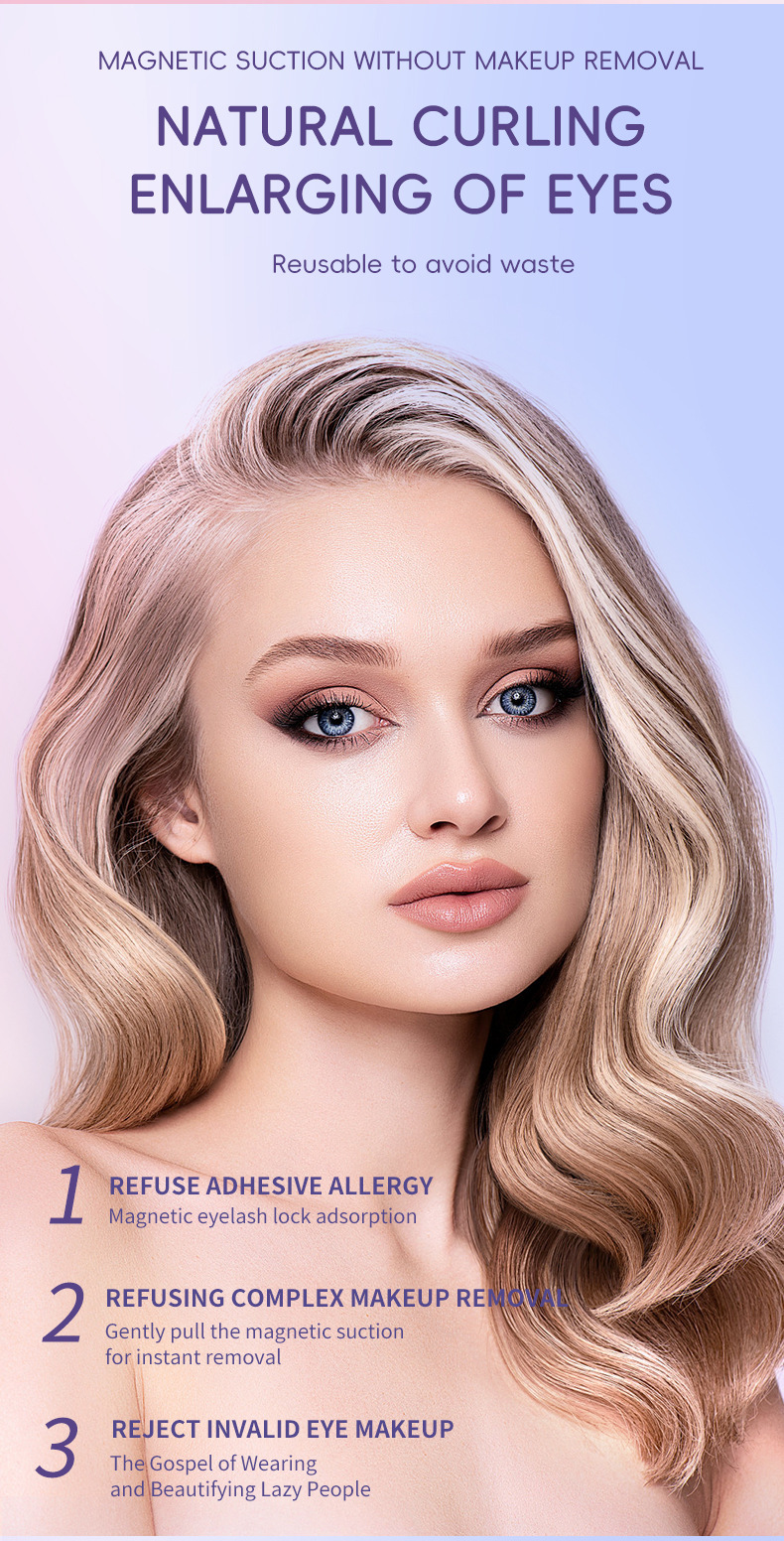Natural Eyelashes Magnetic Suction - Image 10