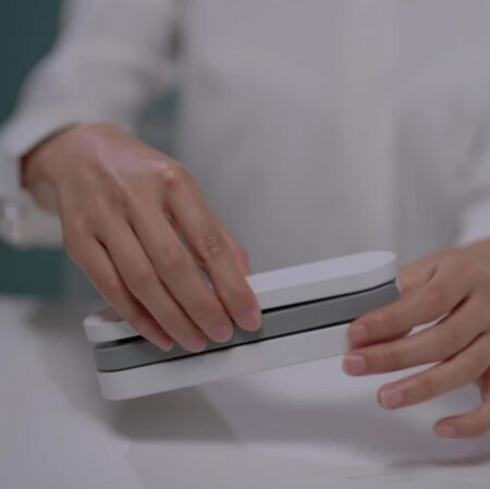 B005 LED Folding Table Lamp – Rechargeable Stepless Dimmable Desk Light with Type-C Charging & Lithium Battery