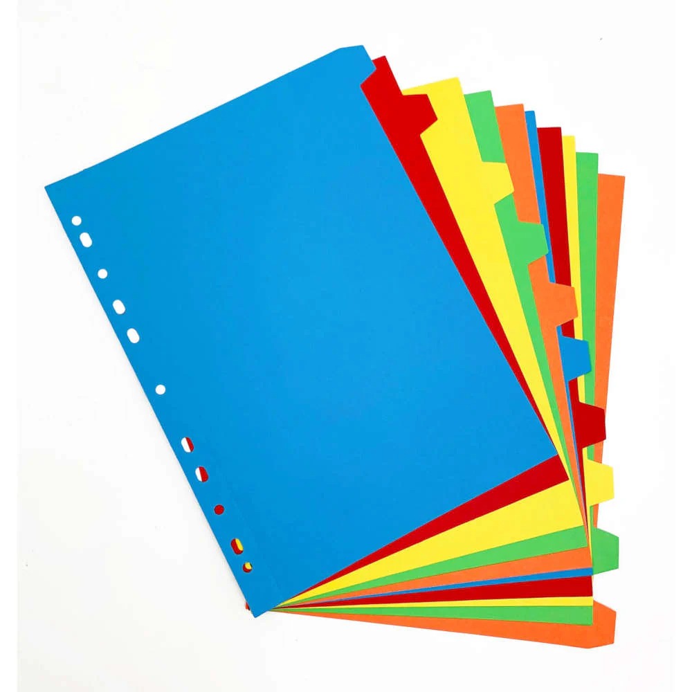 Numbered Separator Set 1–10 (25 Sets) – 10 Sheets per Set | Durable Index Dividers for Binders & Files - Image 3