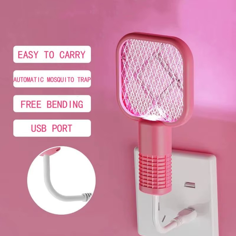 Mini USB Rechargeable Mosquito Racket with UV Light – Portable Electric Bug Zapper & Fly Swatter for Indoor/Outdoor Use, Home, Office, Travel & Camping - Image 3